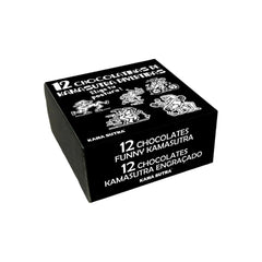 Caixa com 12 Chocolates Pequenos Kamasutra - Pérola SexShop