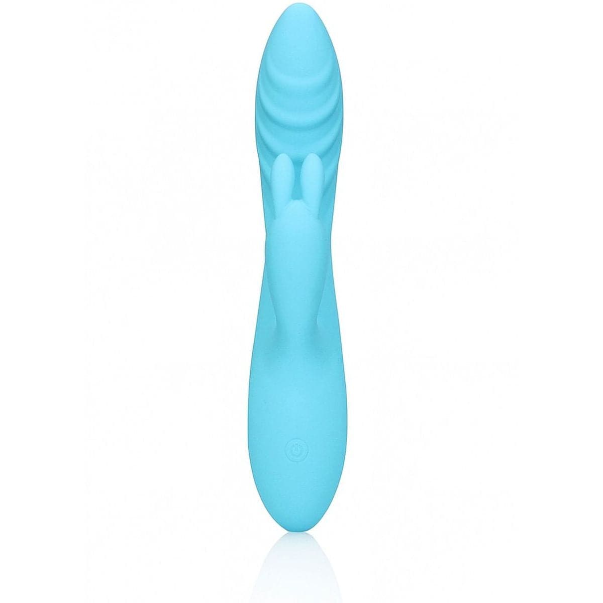 LOVELINE Smooth Silicone Rabbit Azul, 21cm Ø3.5cm, 10vibrações
