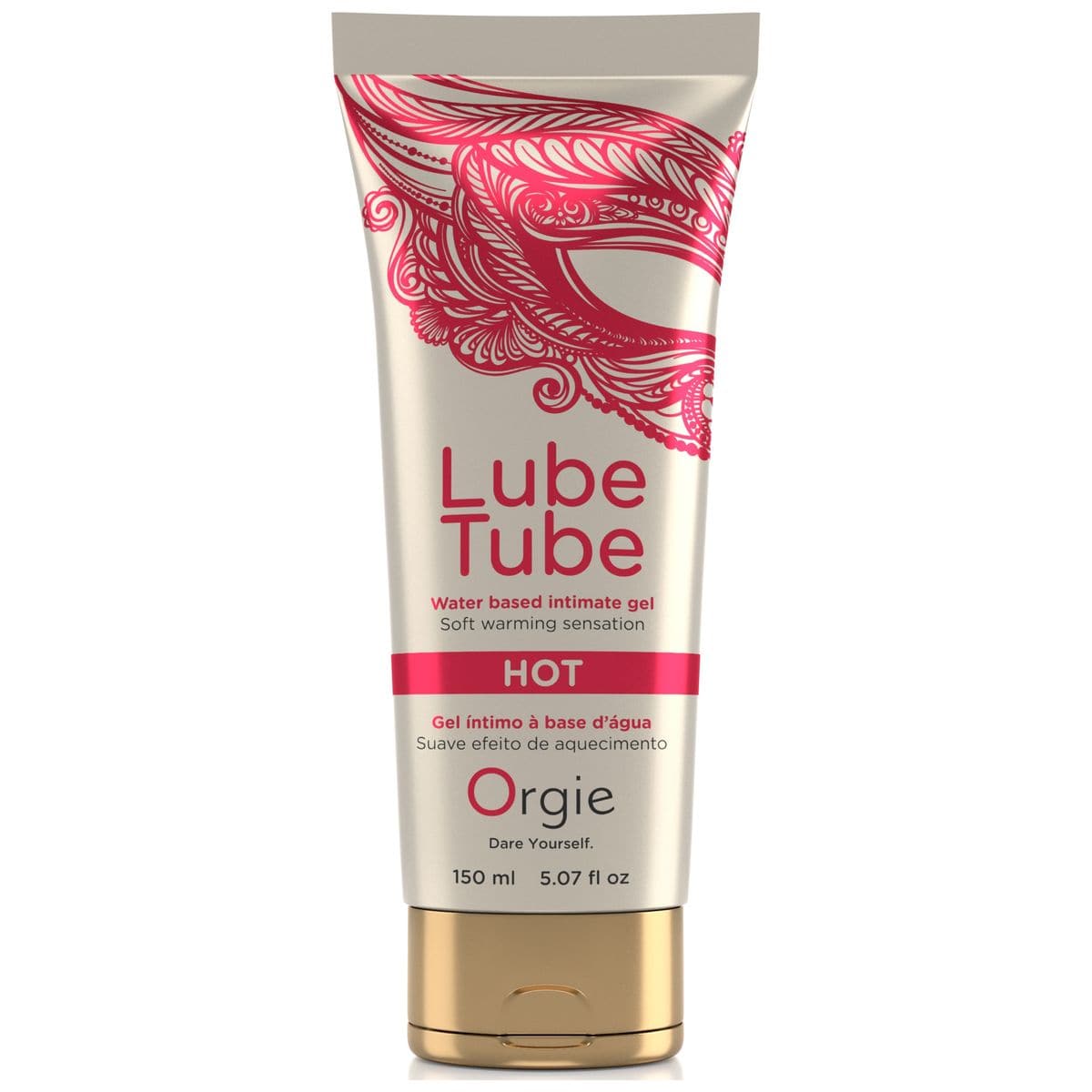 Lubrificante Lube Tube 150ml Hot/Quente - Sensação de Aquecimento para Experiências Sensuais - Pérola SexShop