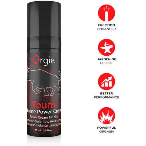 Creme Estimulante Erecção Touro, 15ml Orgie