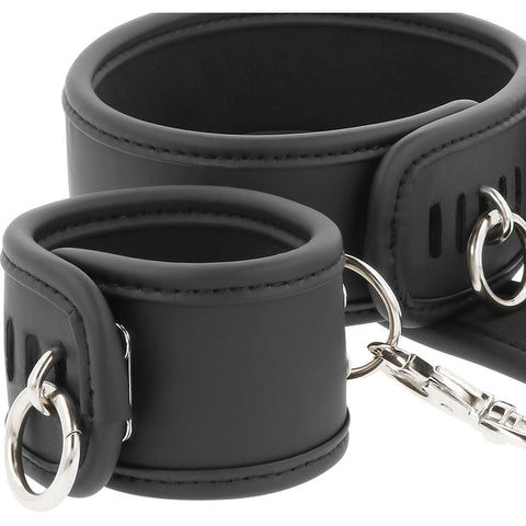 Algemas para Pulsos e Pescoço - Acessório de BDSM Confortável e Ajustável Fetish Submissive