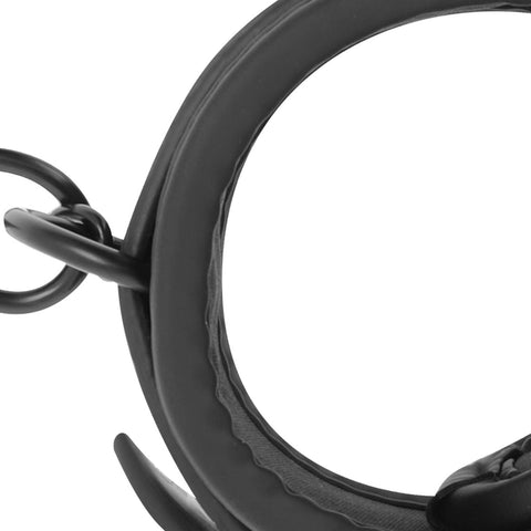 Algemas Para Pulsos E Tornozelos Com Argola - Conforto Em Couro Vegano, Ajuste Fácil Para BDSM Fetish Submissive