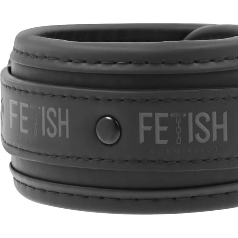 Algemas Para Pulsos E Tornozelos Com Argola - Conforto Em Couro Vegano, Ajuste Fácil Para BDSM Fetish Submissive