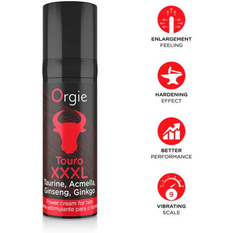 Creme Estimulante Erecção FORTE, Touro XXXL 15ml Orgie