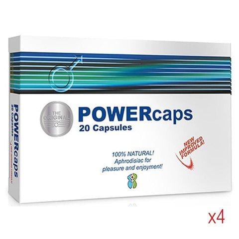 Cápsulas Desempenho PowerCaps Power Caps 4 caixas 20 cápsulas (Total 80)
