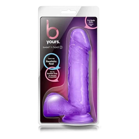 Dildo Sweet’n Hard 2, Roxo, 19.5cm Ø4cm Blush Novelties