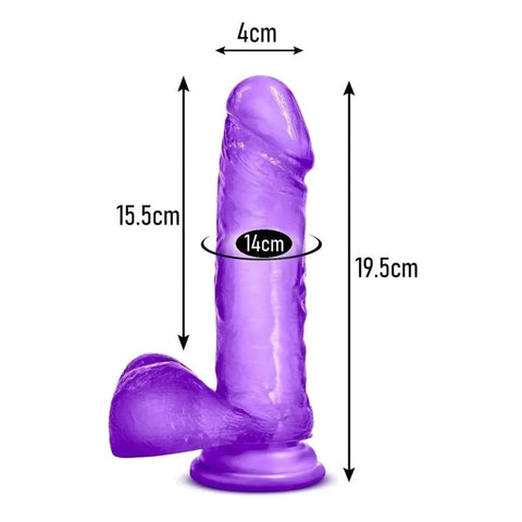 Dildo Sweet’n Hard 2, Roxo, 19.5cm Ø4cm Blush Novelties