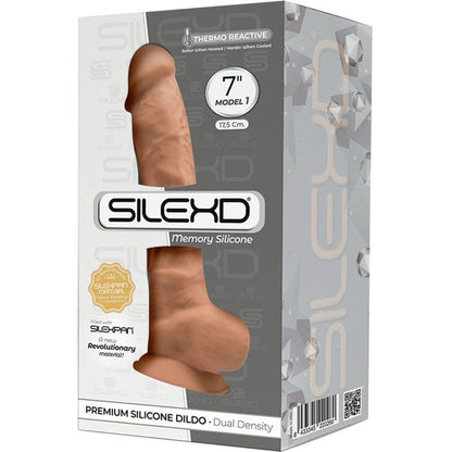 Dildo SilexD 1 Silicone Premium Caramelo, 17.6cm Ø3.5cm - Pérola SexShop