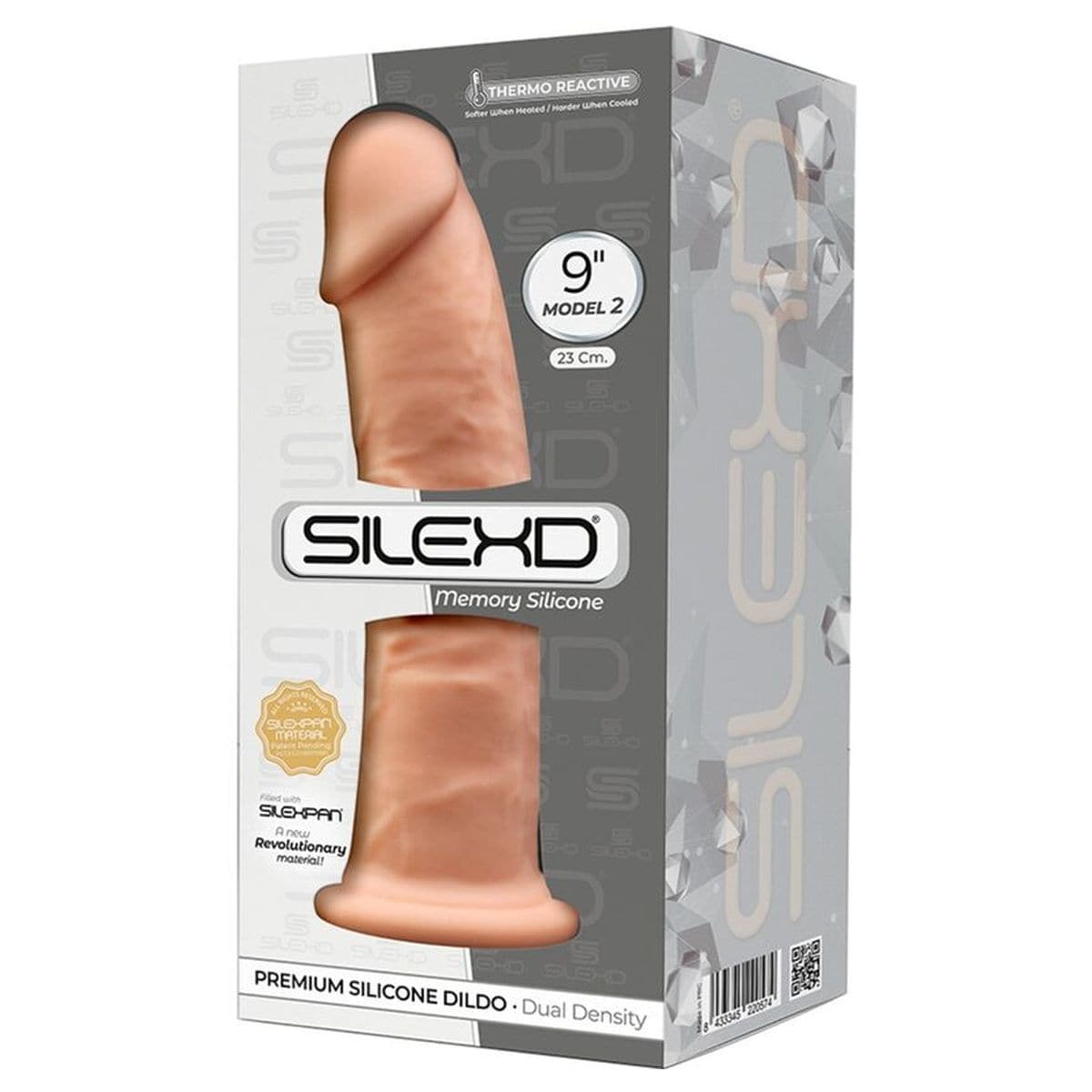 Dildo SilexD 6 Silicone Premium Baunilha 22.8cm Ø5.4cm - Pérola SexShop