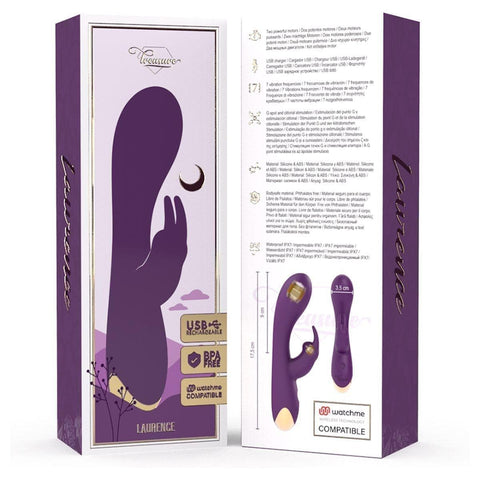 Vibrador Rabbit Laurence USB Wireless Watchme, 17.5cm Ø3.5cm Treasure
