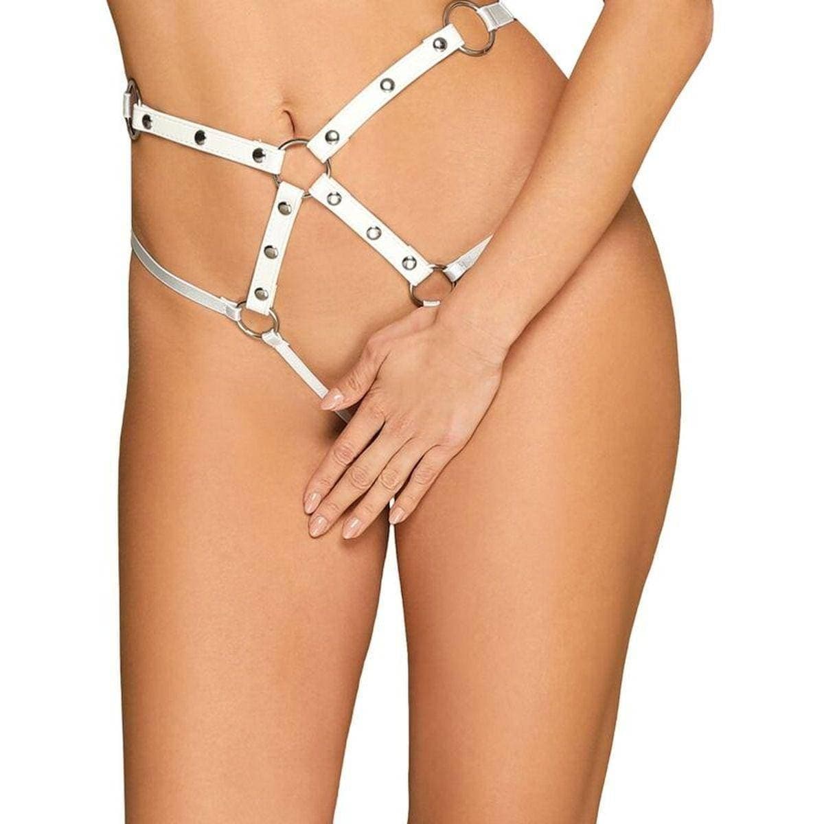 Arnês Cintura Mulher A758 Bottom Harness Branco - Pérola SexShop