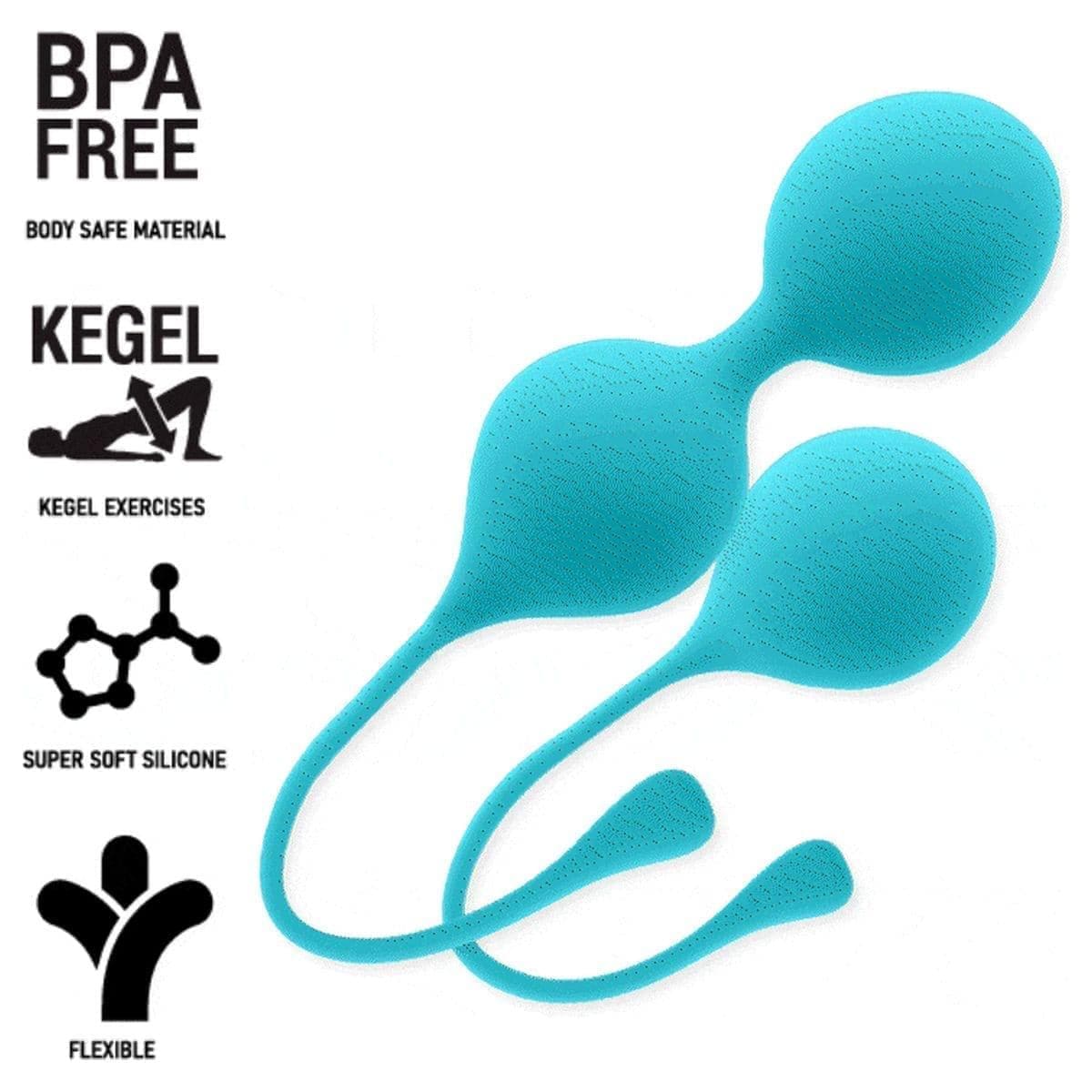 Bolas Vaginais Pack Kendall Azul, Ø3cm, 28 e 50gr (para iniciantes) - Pérola SexShop