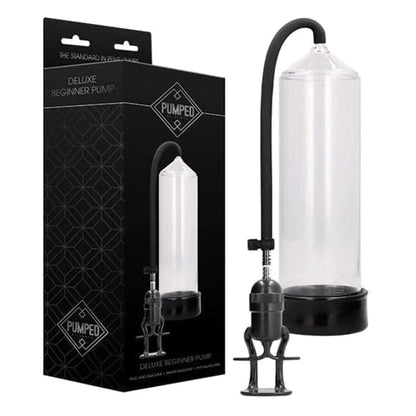 Deluxe Beginner Pump Transparente, Sucção Muito Forte, 23cm Ø6cm - Pérola SexShop