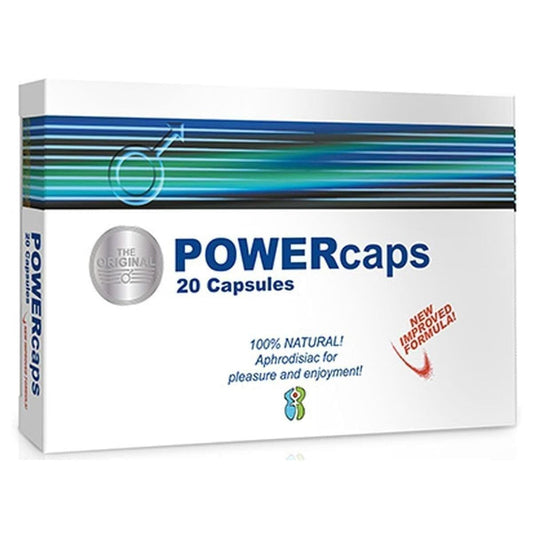 + Desempenho, PowerCaps - Aumente o Seu Desempenho Sexual e Tenha Ereções Duradouras!  Power Caps 1 caixa, 10 cápsulas  