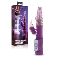 Gc Vibrador Rotativo Vibrating Rabbit Roxo, 22.5cm , Ø3.2cm, 36vibrações - Pérola SexShop