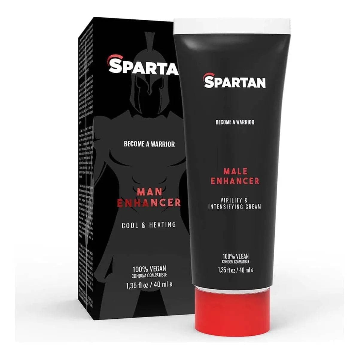 Gel Estimulante Spartan Couple Gel 40ml, Sensação de calor e frio, 100% Vegan (unisexo) - Pérola SexShop