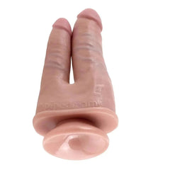 King Cock, Double Penetrator, Vaginal e Anal, 20cm Ø4.1cm - Pérola SexShop