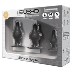 Kit Anal 3 Plugs Silicone, Silexd - Pérola SexShop