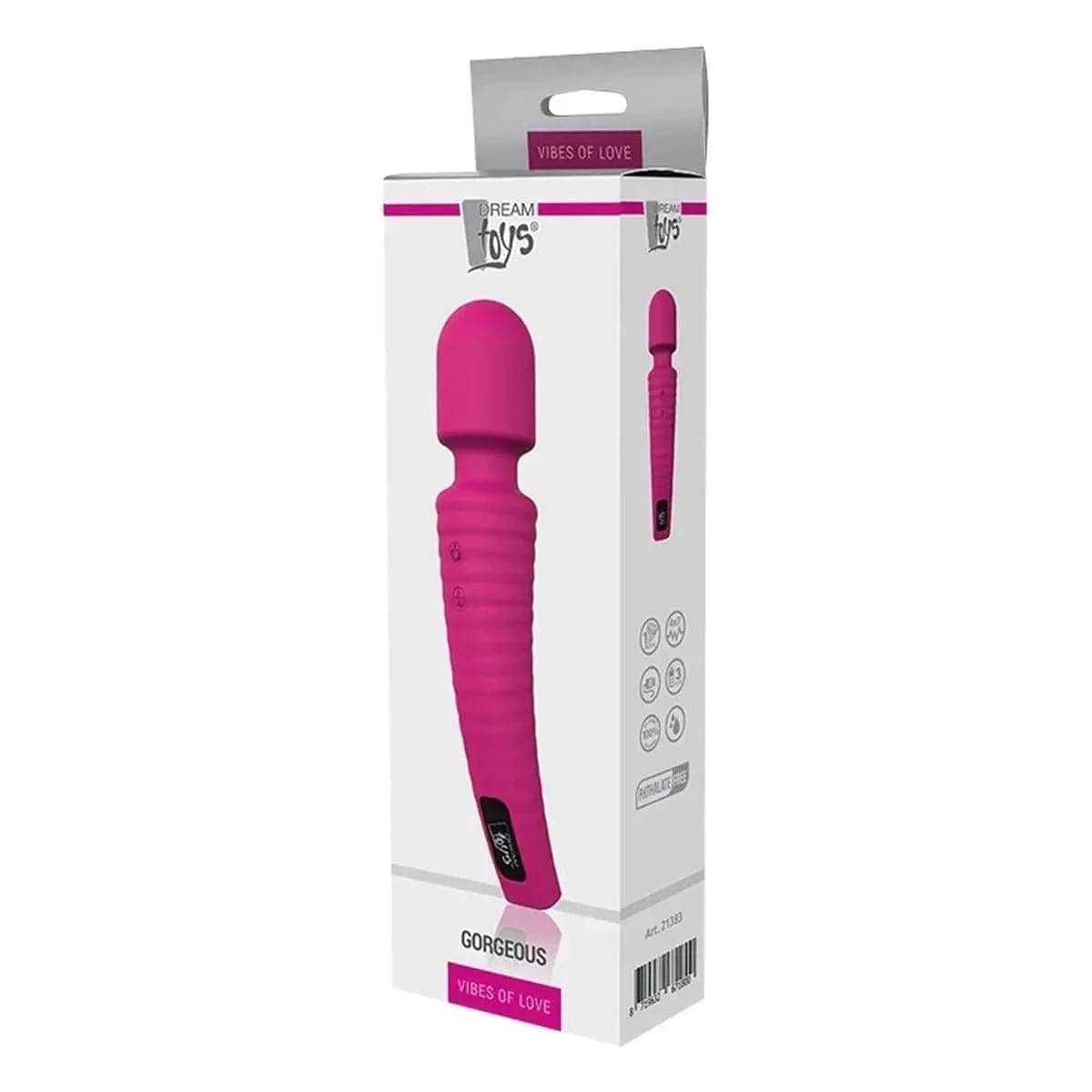 Massajador Gorgeous USB Rosa 19.8cm Ø4cm 28 Vibrações