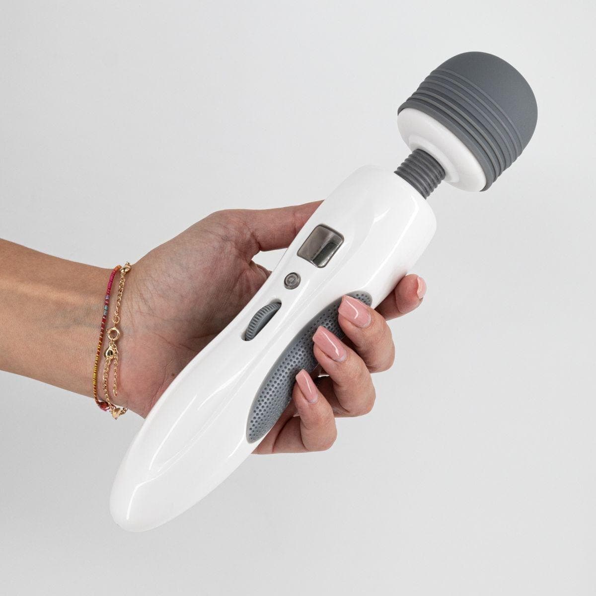 Massajador Harlequin USB, 27.3cm Ø5.1cm, 9vibrações, função aquecimento - Pérola SexShop