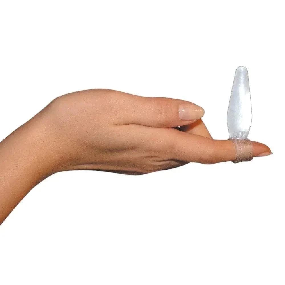 Mini Estimulador Anal de Dedo Anal-Finger Transparente, 7cm Ø2cm