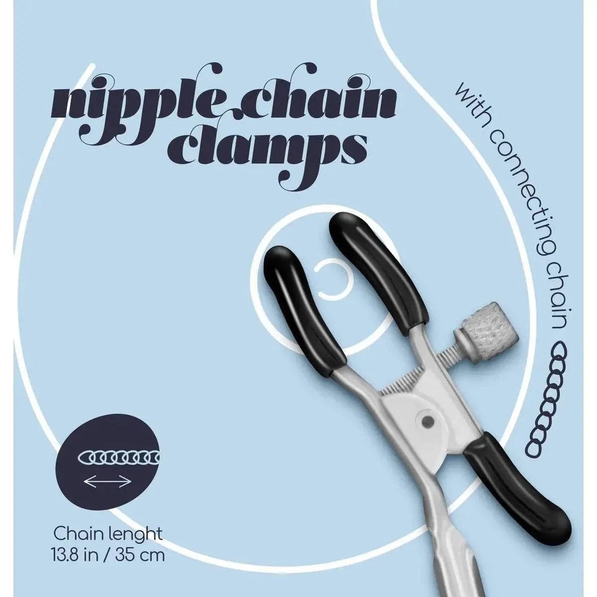 Pinças Nipple Chain Clamps, Crushious 35cm - Pérola SexShop