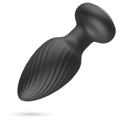 Plug Anal Rotativo com Controlo Remoto, 9.8cm Ø3.5cm, 7vibrações e 7rotações - Pérola SexShop