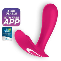 SATISFYER Estimulador Ponto G Top Secret Rosa, Controlado por Smartphone - Pérola SexShop