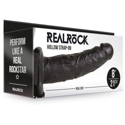 Strap-on Oco RealRock, Preto 21cm Ø4.5cm - Pérola SexShop