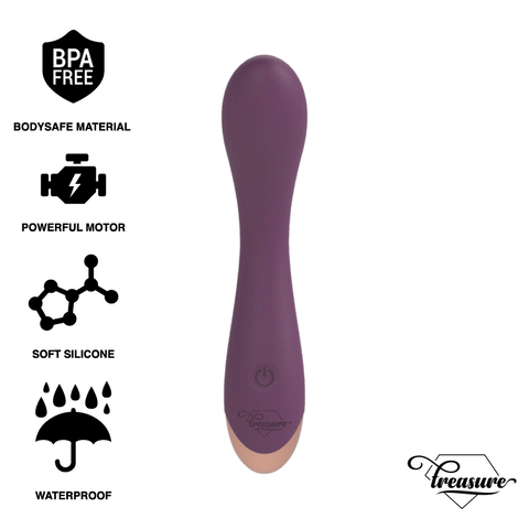 Vibrador Hansel USB Wireless Watchme, 17.5cm Ø3.5cm Treasure