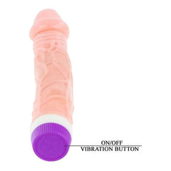 -Vibrador Realistico Waves of Pleasure Branco, 22.5cm Ø4cm, vibração regulável - Pérola SexShop