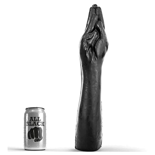 W All Black Punho Fisting Gigante 37cm Ø7cm - Pérola SexShop