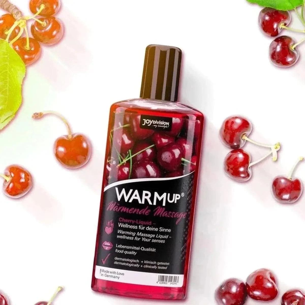 WARMup - Óleo de Massagem Comestível de Cereja 150ml - Aquecimento e Aroma de Fruta  JoyDivision   