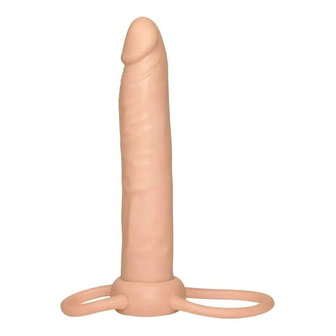 Dildo Anal Branco Dupla Penetração, 15cm Ø2.5cm You2Toys