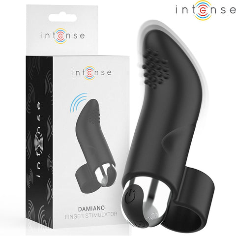 Estimulador de Dedo recarregável Damiano, 8.6cm Ø2.3cm, 10vibrações vibradores Intense
