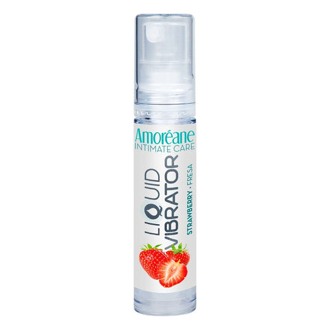 Gel Vibrador Líquido Amoréane, Morango 10ml - Sensações Vibrantes! Gel Estimulante Amoréane