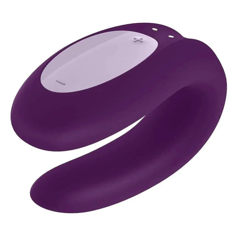 Vibrador Double Joy Roxo, Controlado por Smartphone (vídeo) Satisfyer