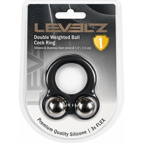 Anel Peniano LEVELZ – Peso Duplo 136g em Silicone Líquido Preto