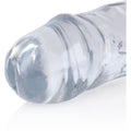 Dildo Duplo Realista RealRock Transparente, com material seguro e fácil de limpar, ideal para um toque de prazer intenso.