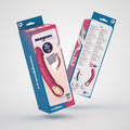 Vibrador Realistico Magnus Rosa ao lado de lubrificantes Crushious, a combinação perfeita para prazer.