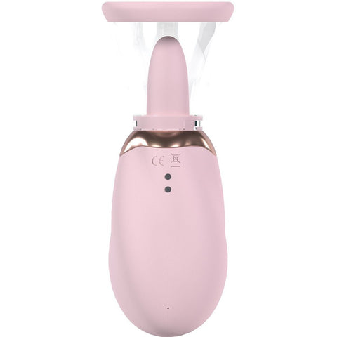 Bomba Para Vulva e Seios BOOST destacando seus dois motores F1 e modos de sucção, perfeita para aumentar a sensibilidade e oferecer uma massagem excitante.