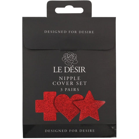 Tapa Mamilos Conjunto de 3 de cor Vermelho - LE DÉSIR, uma escolha sedutora para acentuar sua beleza e confiança.