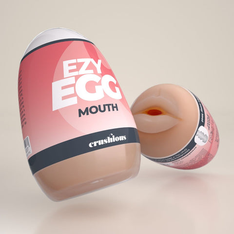 Ovo Masturbador Ezy EGG Mouth Crushious - Boca com design envolvente e estimulante para uma experiência única.