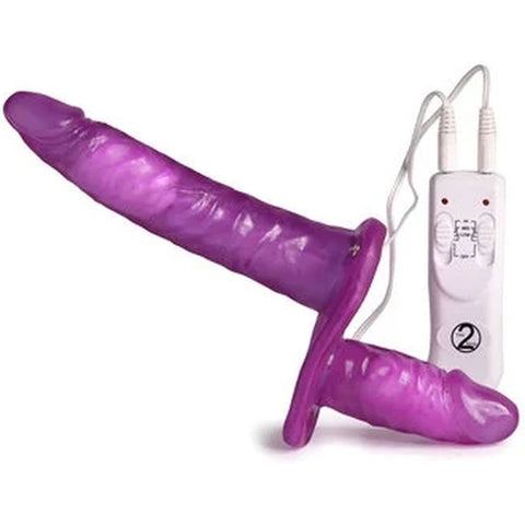 Strap-On Vibratório Duplo You2Toys — Prazer Simultâneo para Casais | 18cm + 9,5cm