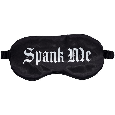 Máscara de Cetim Preta SPANK ME Ouch! para momentos de mistério e sedução.