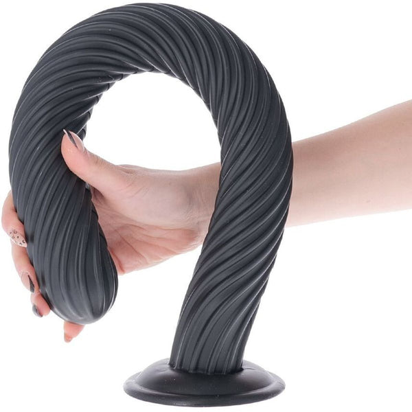 Plug Anal Gunung Extreme Monolite | 51cm Ø5cm | Espiral | Ventosa | Itália