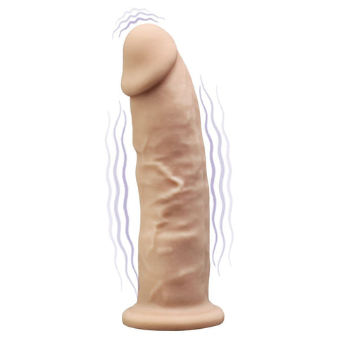 Vibrador SilexD Silicone Premium Baunilha, 17.5cm Ø4.4cm, 10vibrações  Silexd   