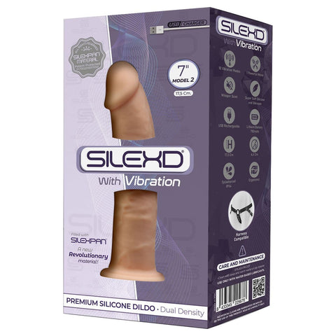 Vibrador SilexD Silicone Premium Baunilha, 17.5cm Ø4.4cm, 10vibrações  Silexd   