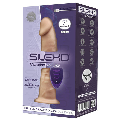 Vibrador SilexD Comando Remoto Silicone Premium Baunilha, 17.5cm Ø4.4cm, 10vibrações  Silexd   