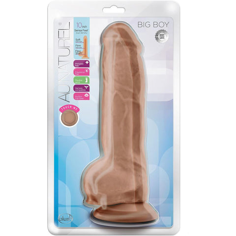 Dildo Realista XXL Au Naturel Big Boy Moreno – Sensa Feel® + FlexiShaft™ | 25.4cm Ø6.3cm | Ventosa